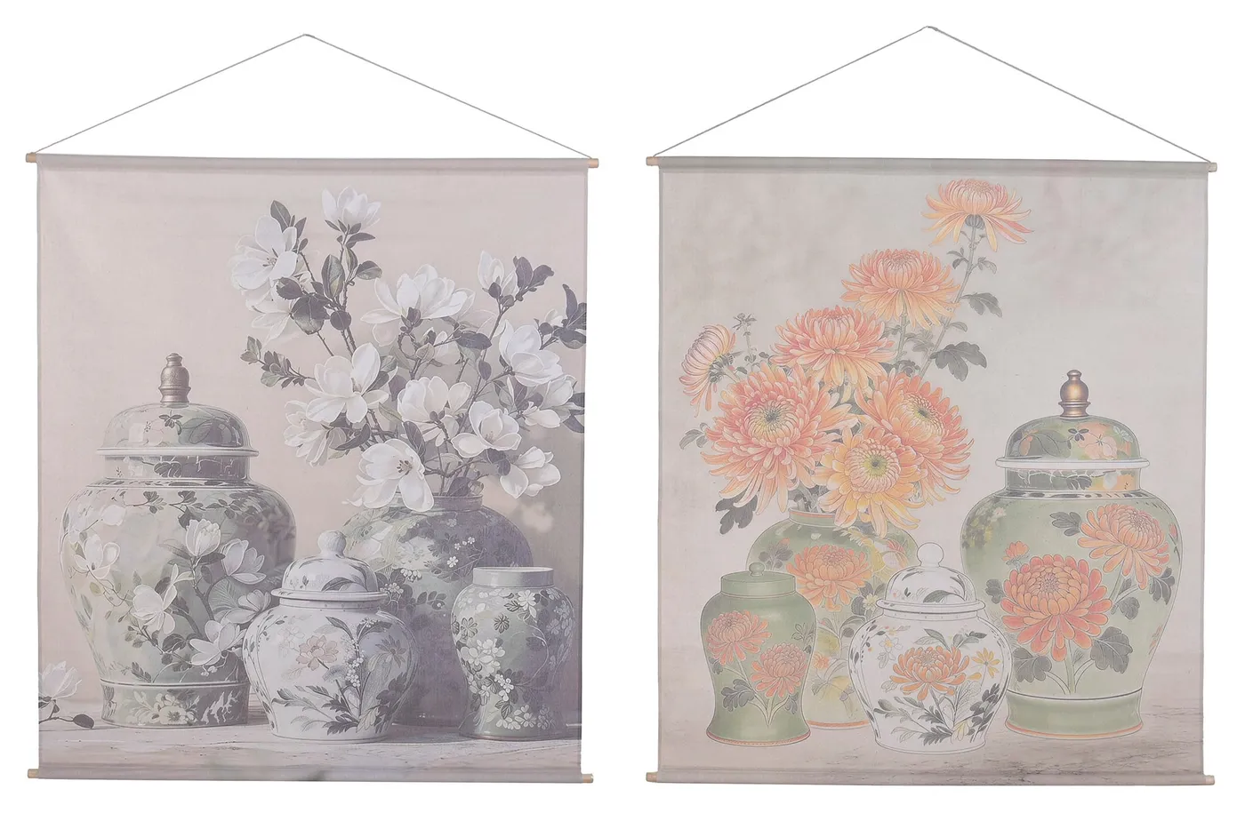 Toile vase en lin et sapin (2 modèles)