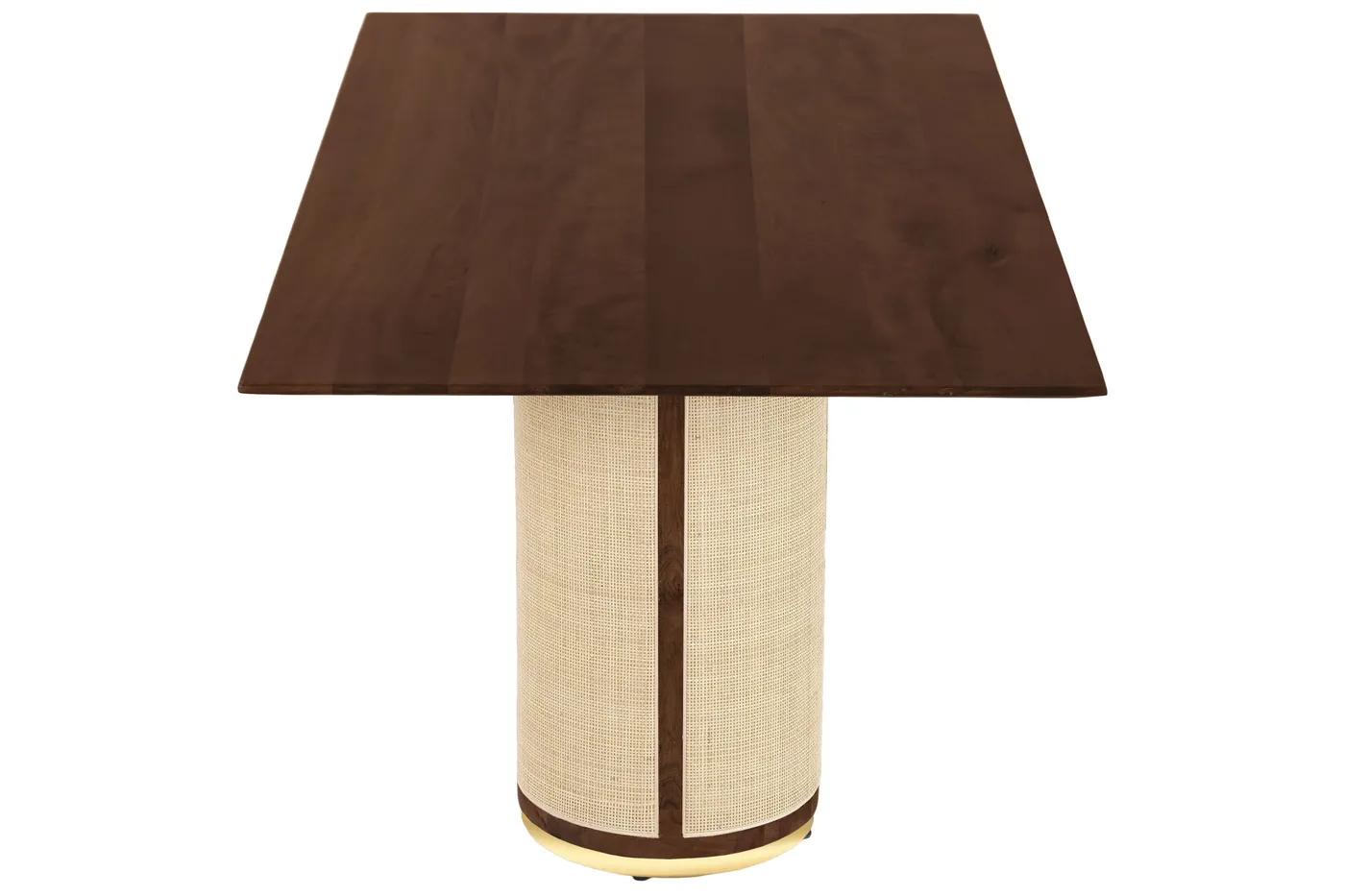 Eettafel van mangohout en natuurvezel naturel — Foto 2
