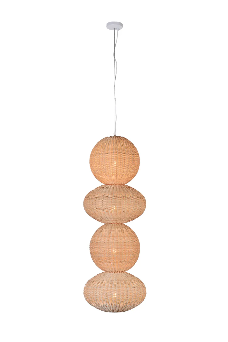 Suspension en rotin marron — Photo 2