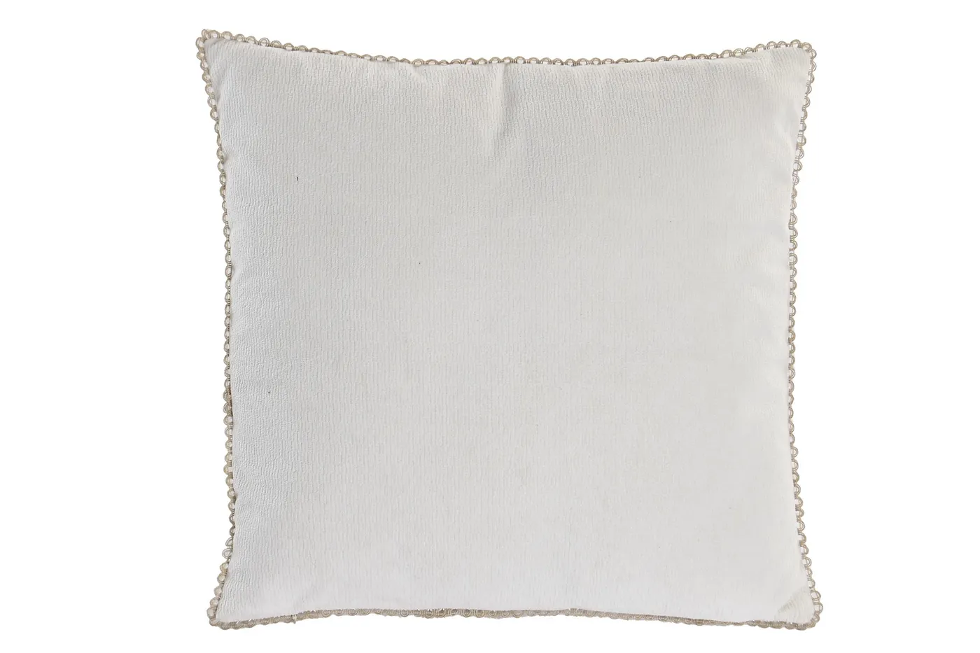 Coussin en polyester et chenille beige — Photo 2