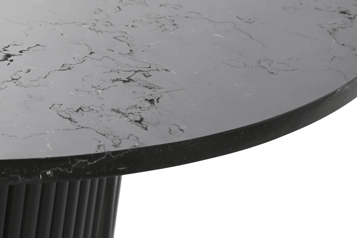 Table basse en marbre et bois noire — Photo 2