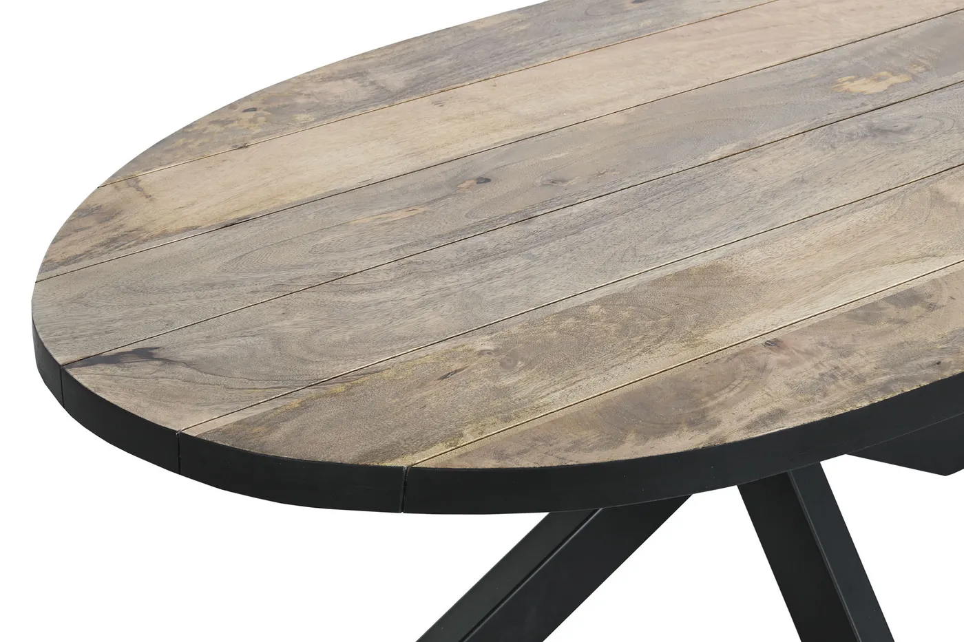 Mesa de centro de metal y mango natural — Foto 2