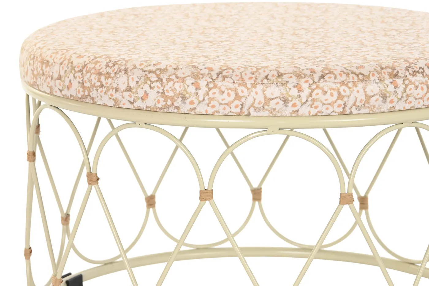 Rattan metal coffee table – natural — Photo 2