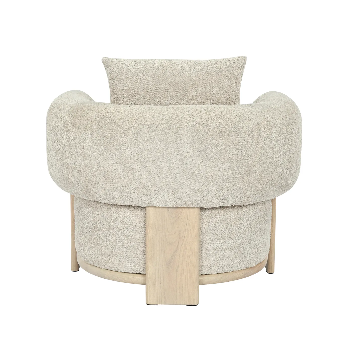 Polyester wood armchair — Photo 2