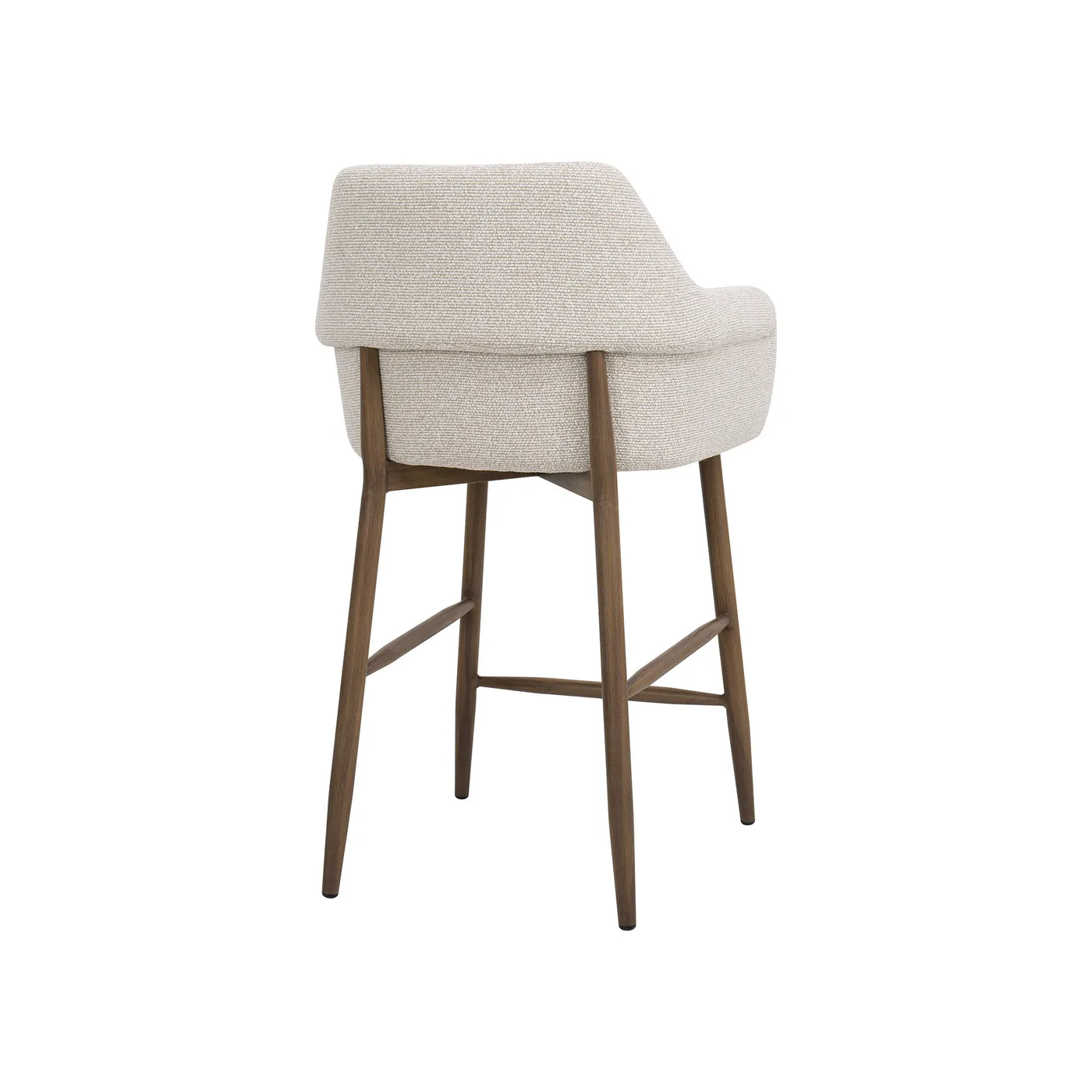 Metal polyester stool – sand — Photo 2