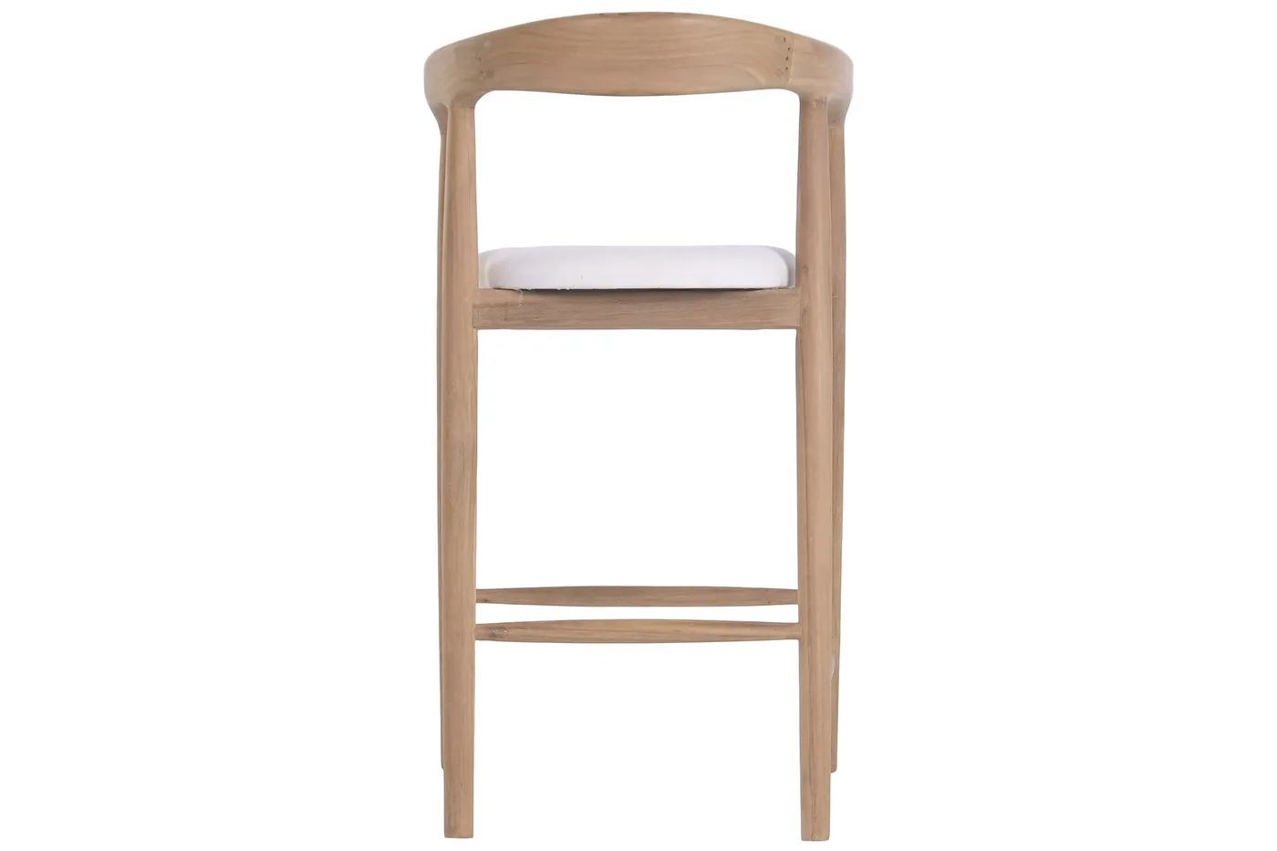 Teak polyester stool — Photo 2