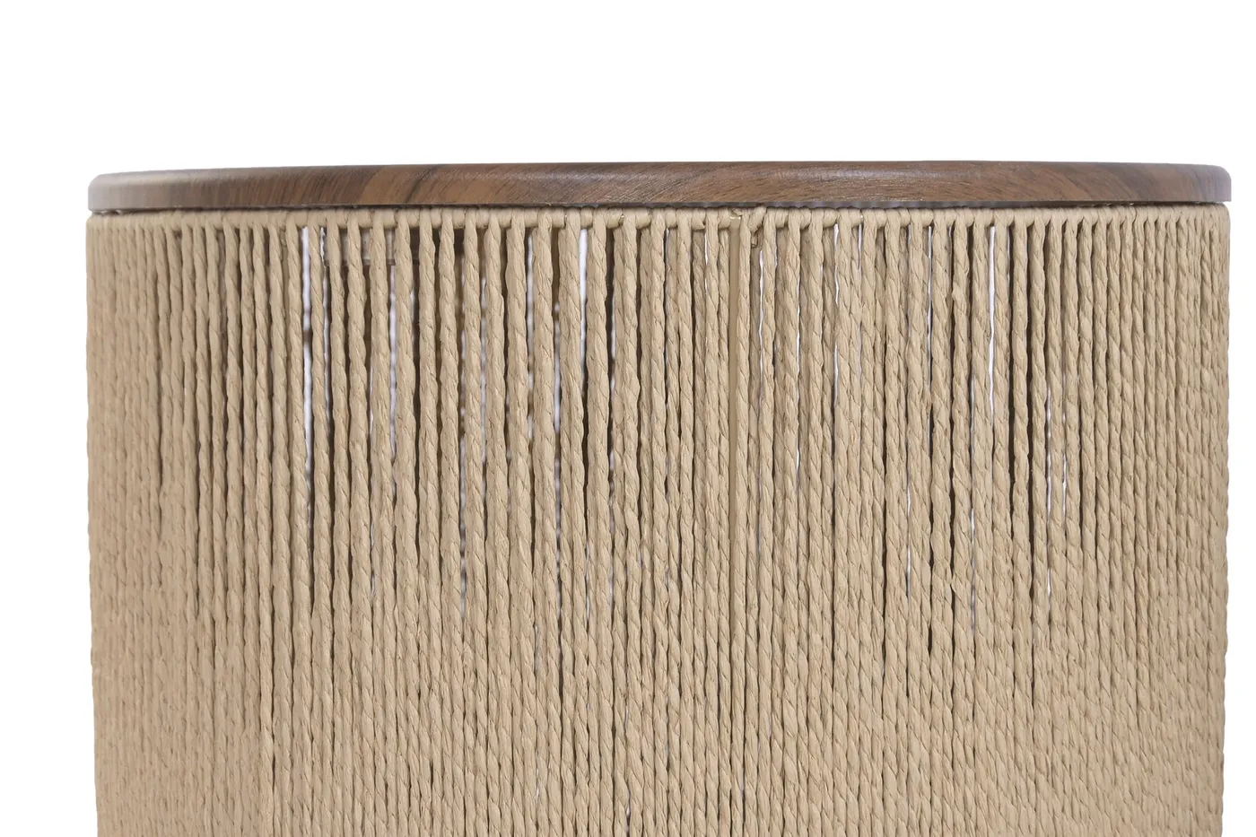 Set van 3 – bijzettafel van natuurvezel en MDF bruin — Foto 2