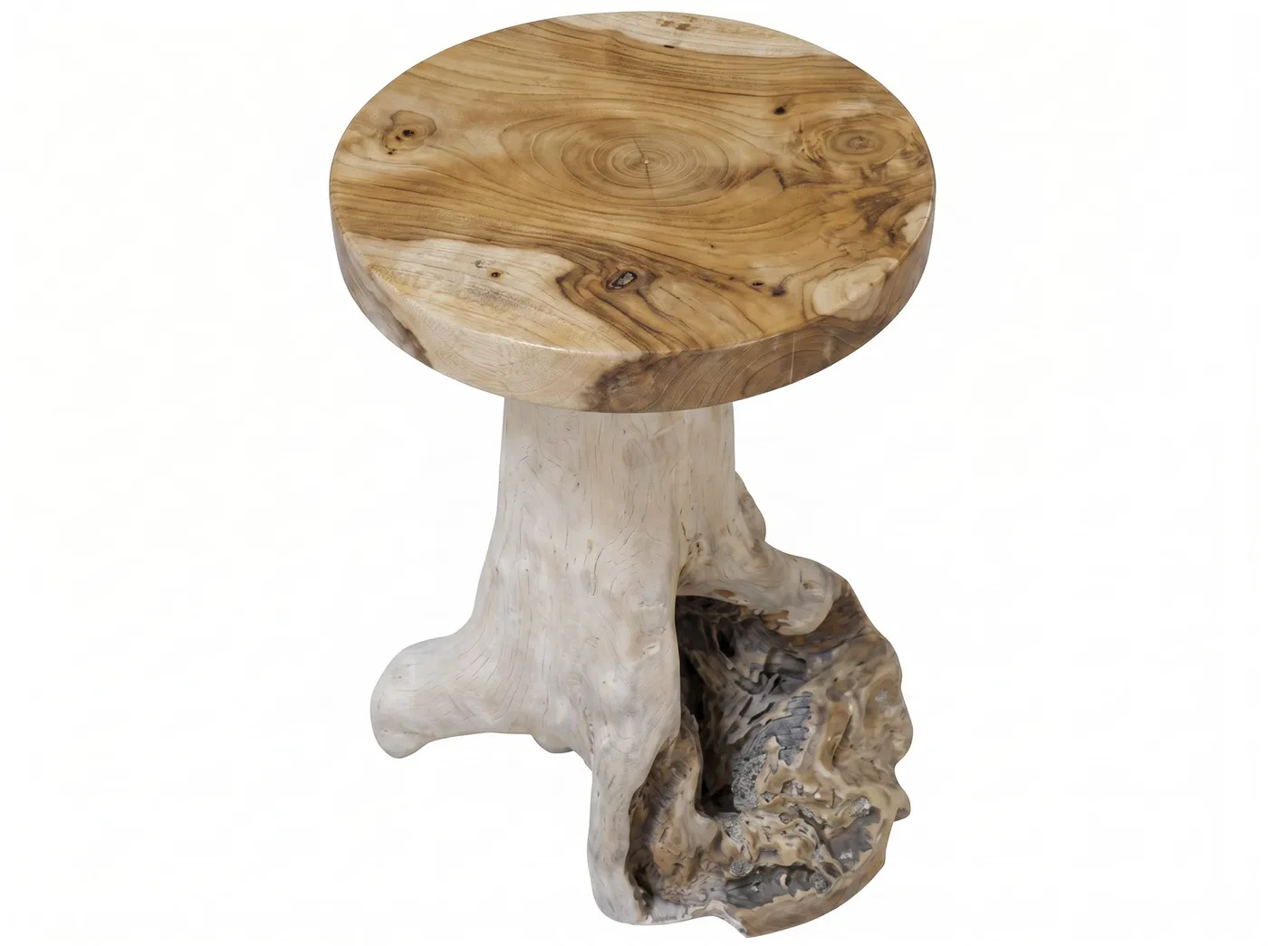 Solid teak side table — Photo 2