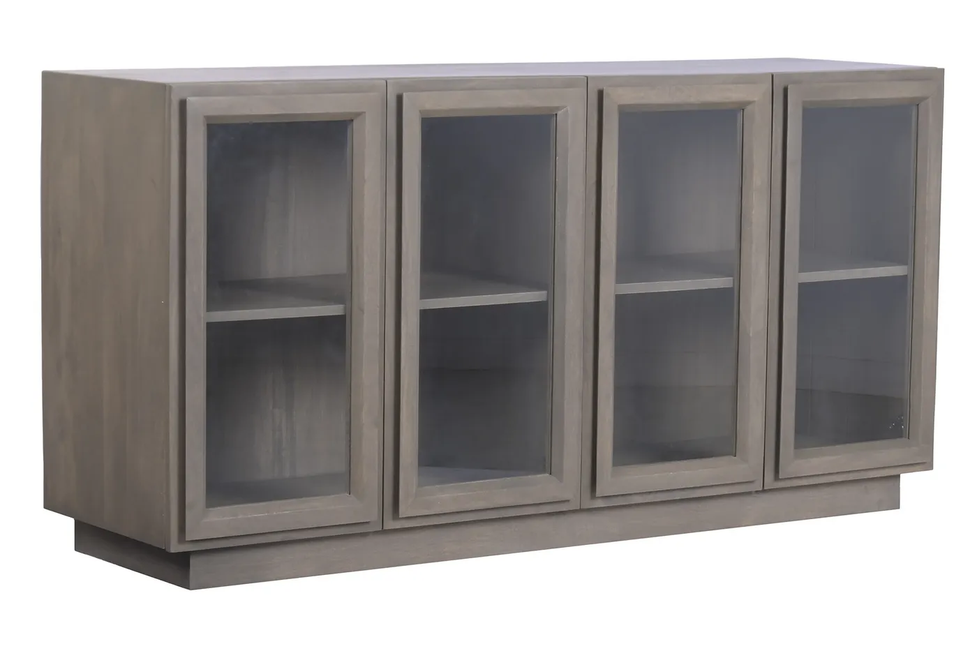Dressoir van mangohout en glas — Foto 1