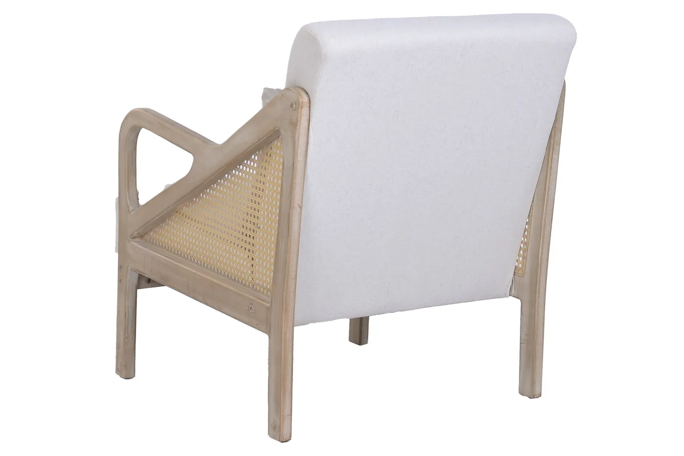 Butaca de madera, hevea y ratán — Foto 2