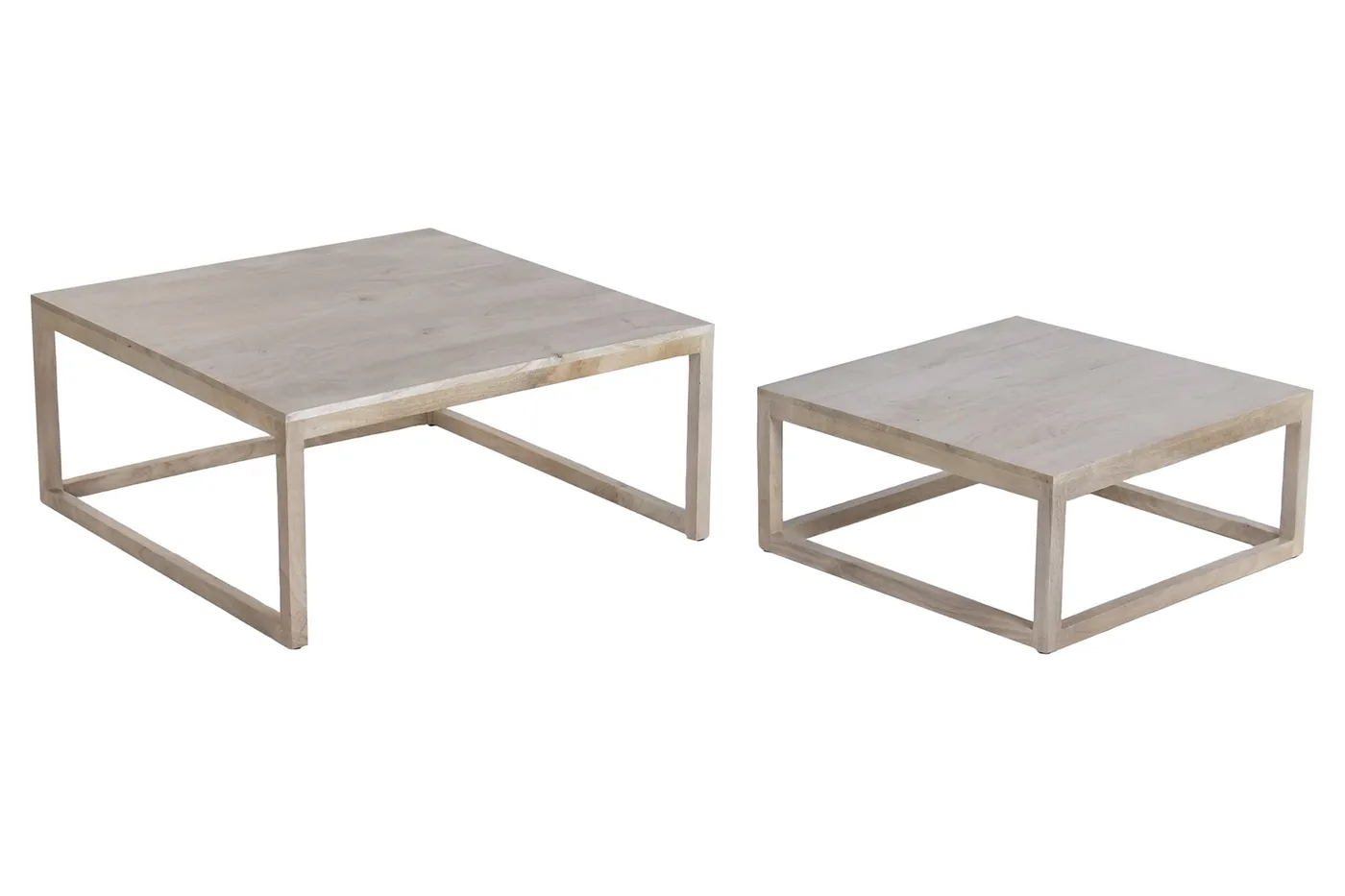 Set de 2 – mesa de centro de mango — Foto 2