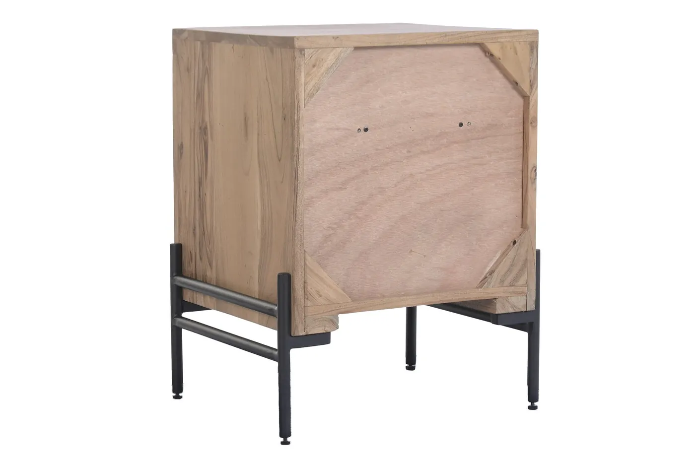 Acacia metal bedside table — Photo 2