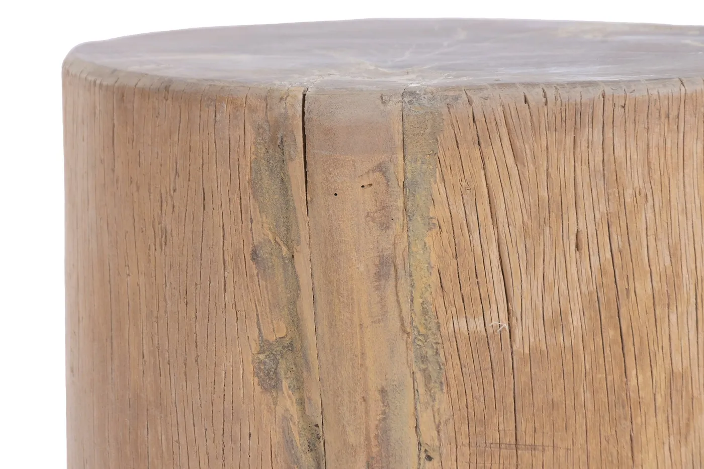 Table d’appoint en bois et matériau recyclé — Photo 2