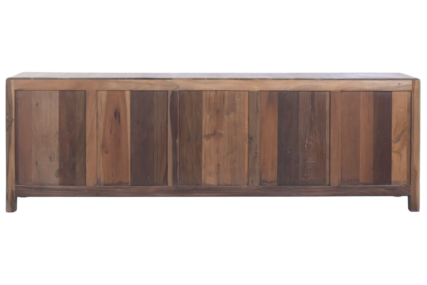 Tv-meubel van teakhout en gerecycled glas — Foto 2