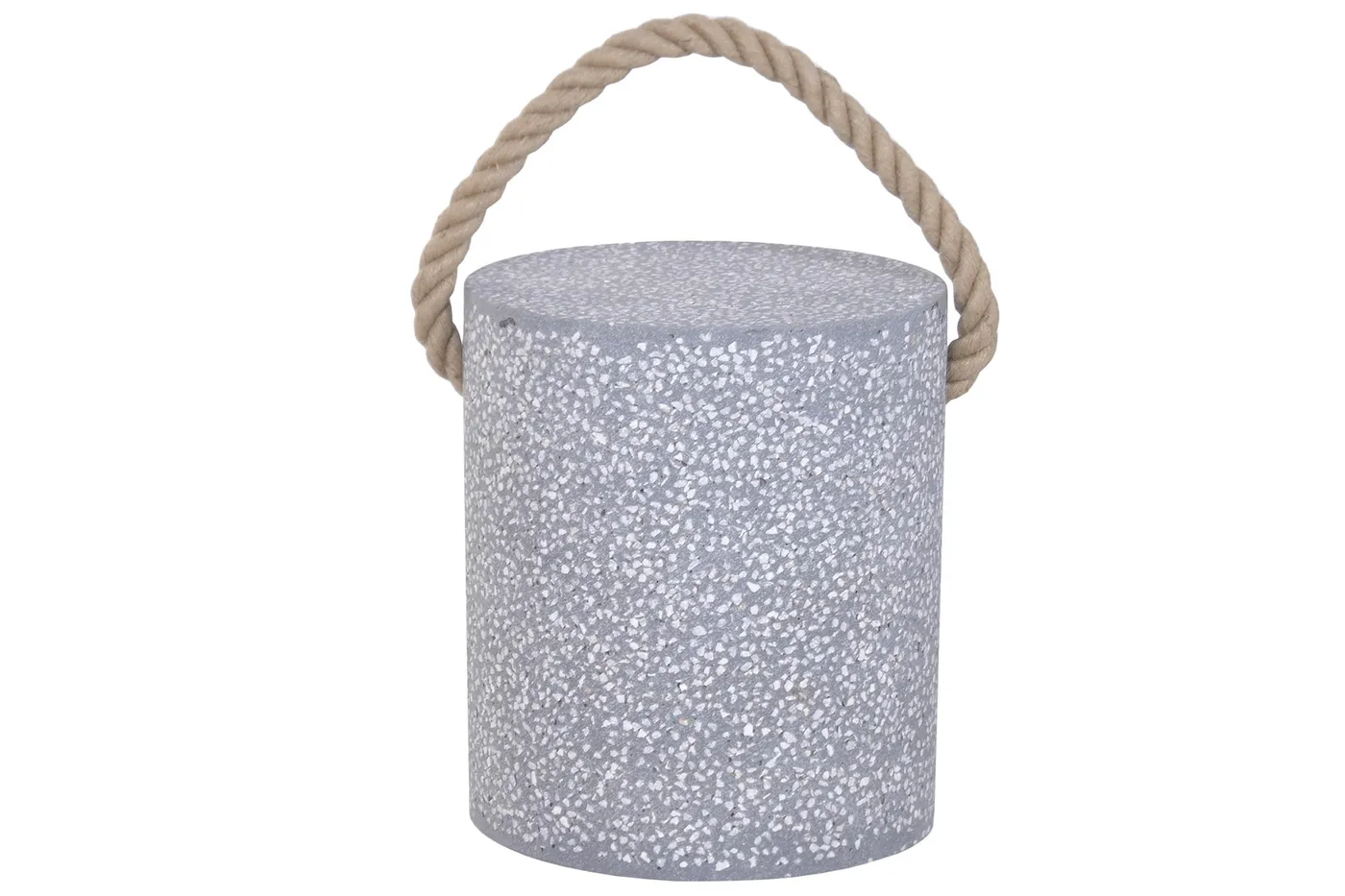 Concrete rope terrazzo side table — Photo 2