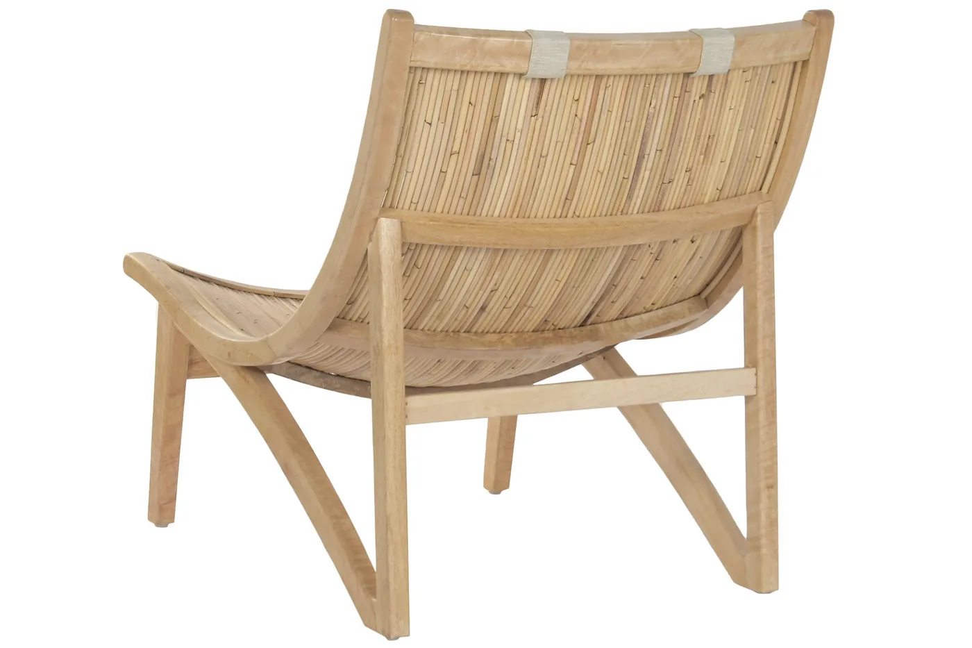 Fauteuil van bamboe en teakhout naturel — Foto 2