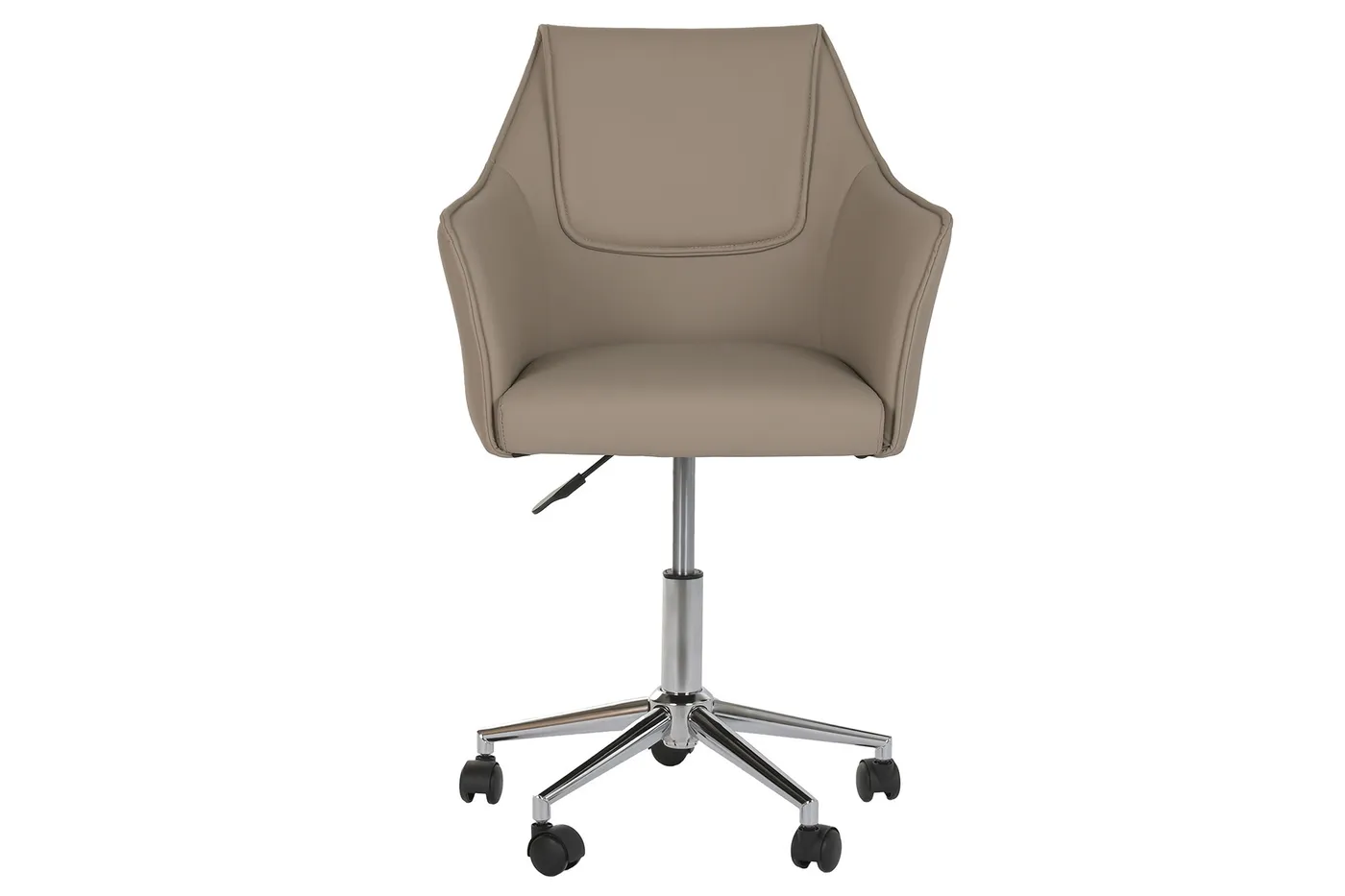 Silla con ruedas de poliuretano y metal beige — Foto 2