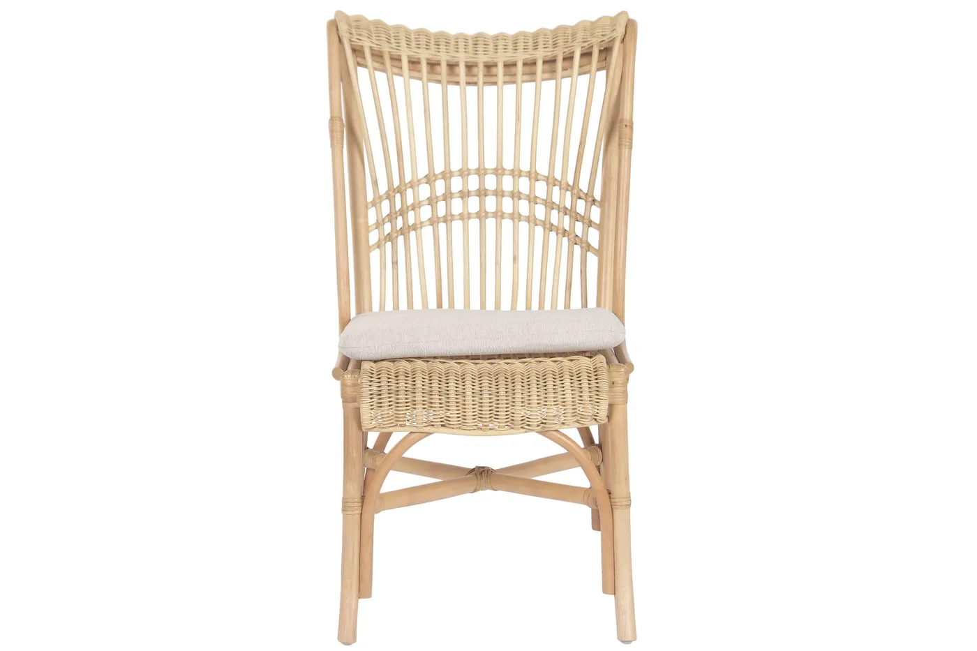 Rattan polyester chair cushion – beige — Photo 2