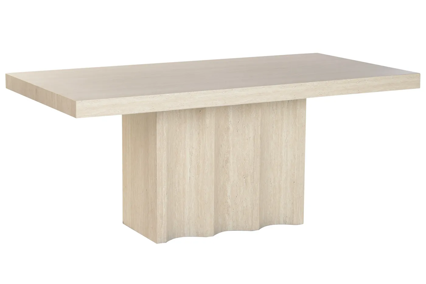Wood travertine dining table — Photo 2