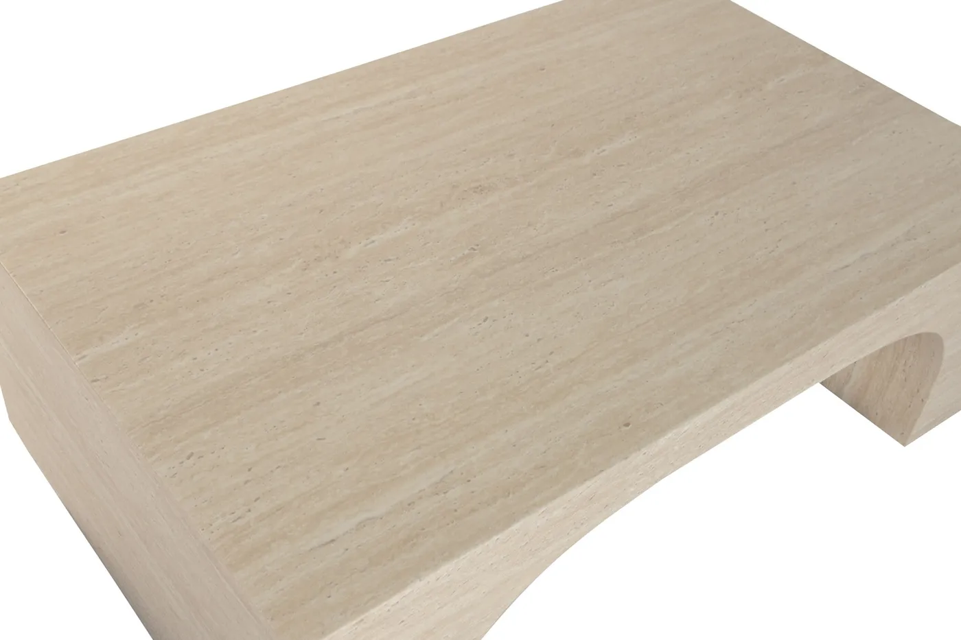 Salontafel van hout en travertijn — Foto 2