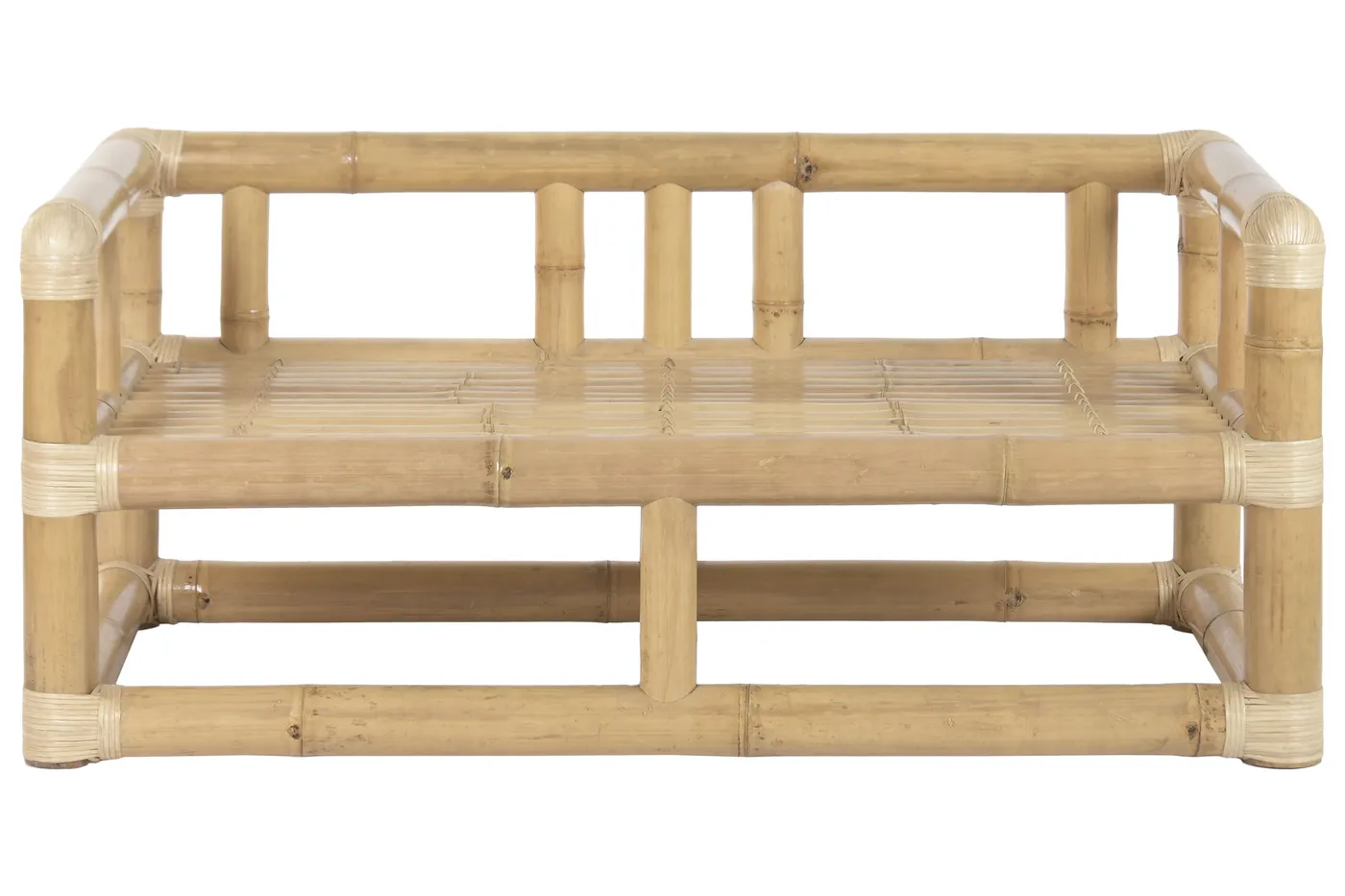 Set of 4 – bamboo rattan sofa – natural — Photo 2