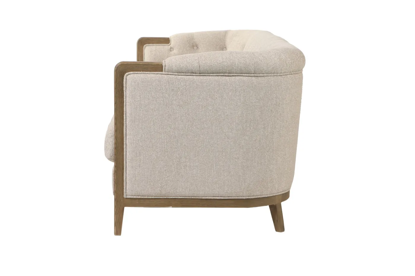 Canapé coussin capitonné en frêne et polyester — Photo 2