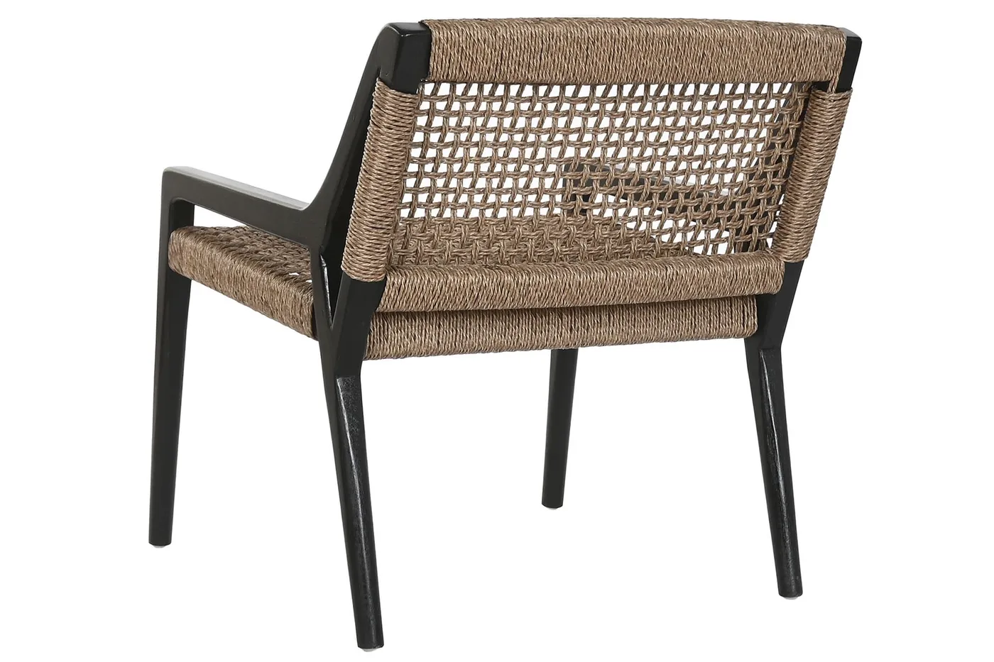 Silla de teca y fibra natural — Foto 3