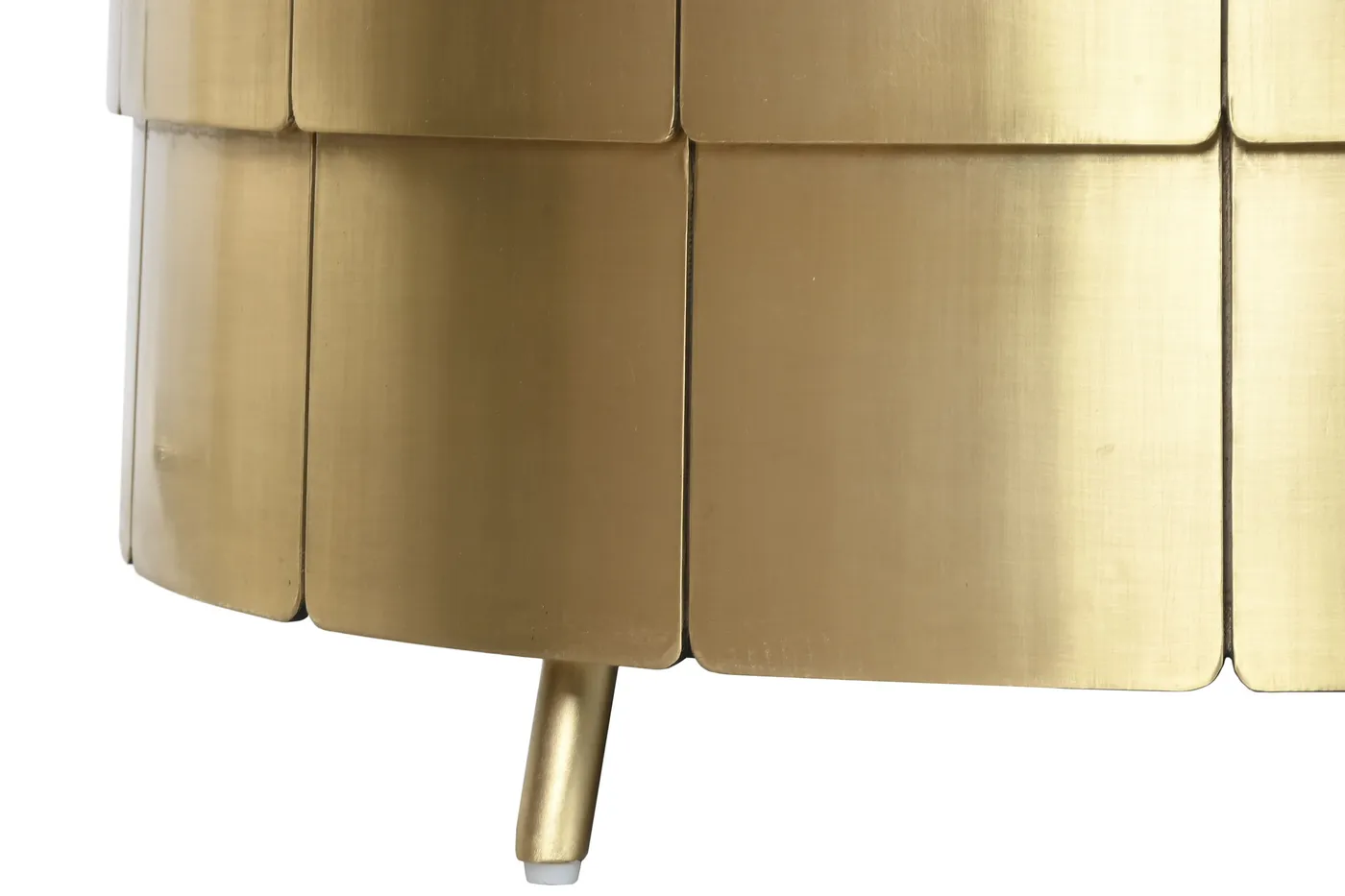 Mango wood brass coffee table – gold — Photo 2