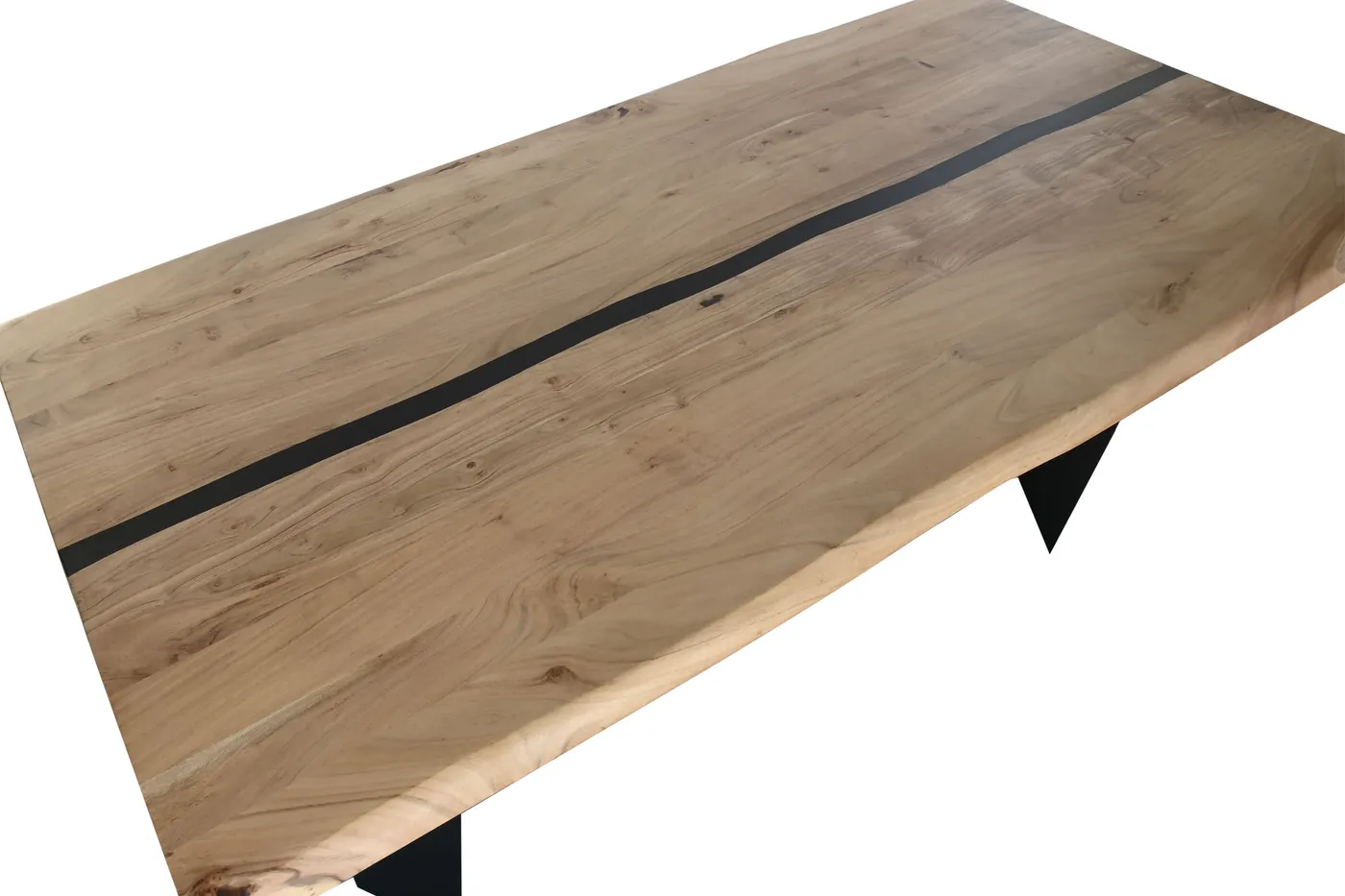 Acacia metal dining table — Photo 2