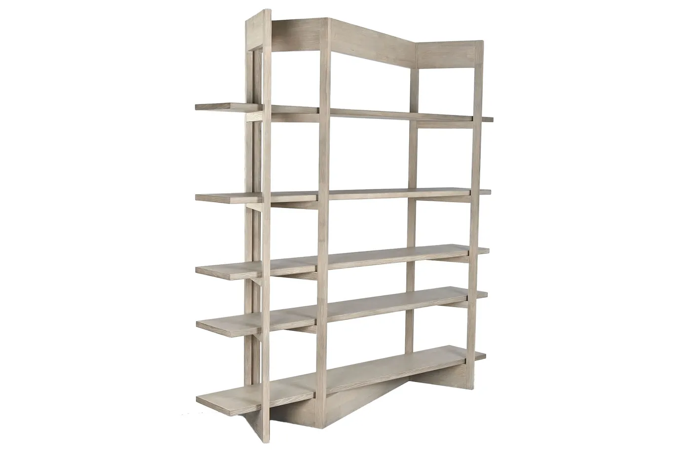 Rubberwood shelving unit – natural — Photo 2