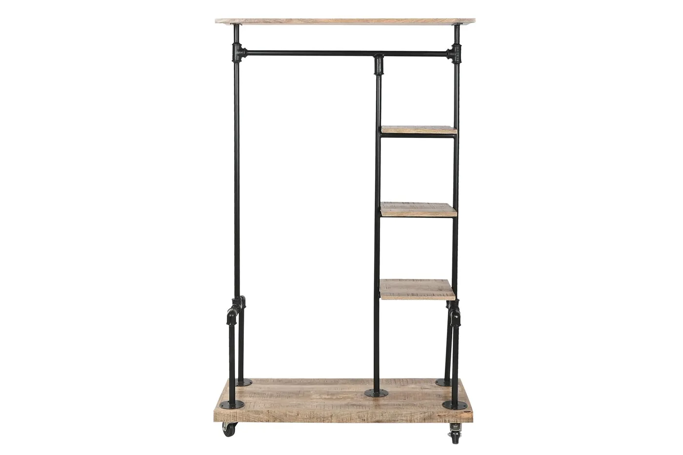 Halwandtafel van mangohout en metaal bruin — Foto 2