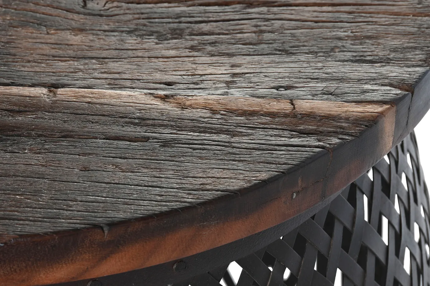 Table d’appoint en fer et manguier naturelle — Photo 2