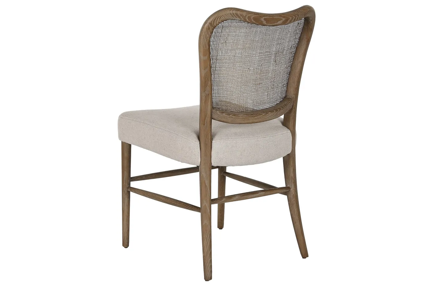Ash rattan chair – whitewashed / white — Photo 2