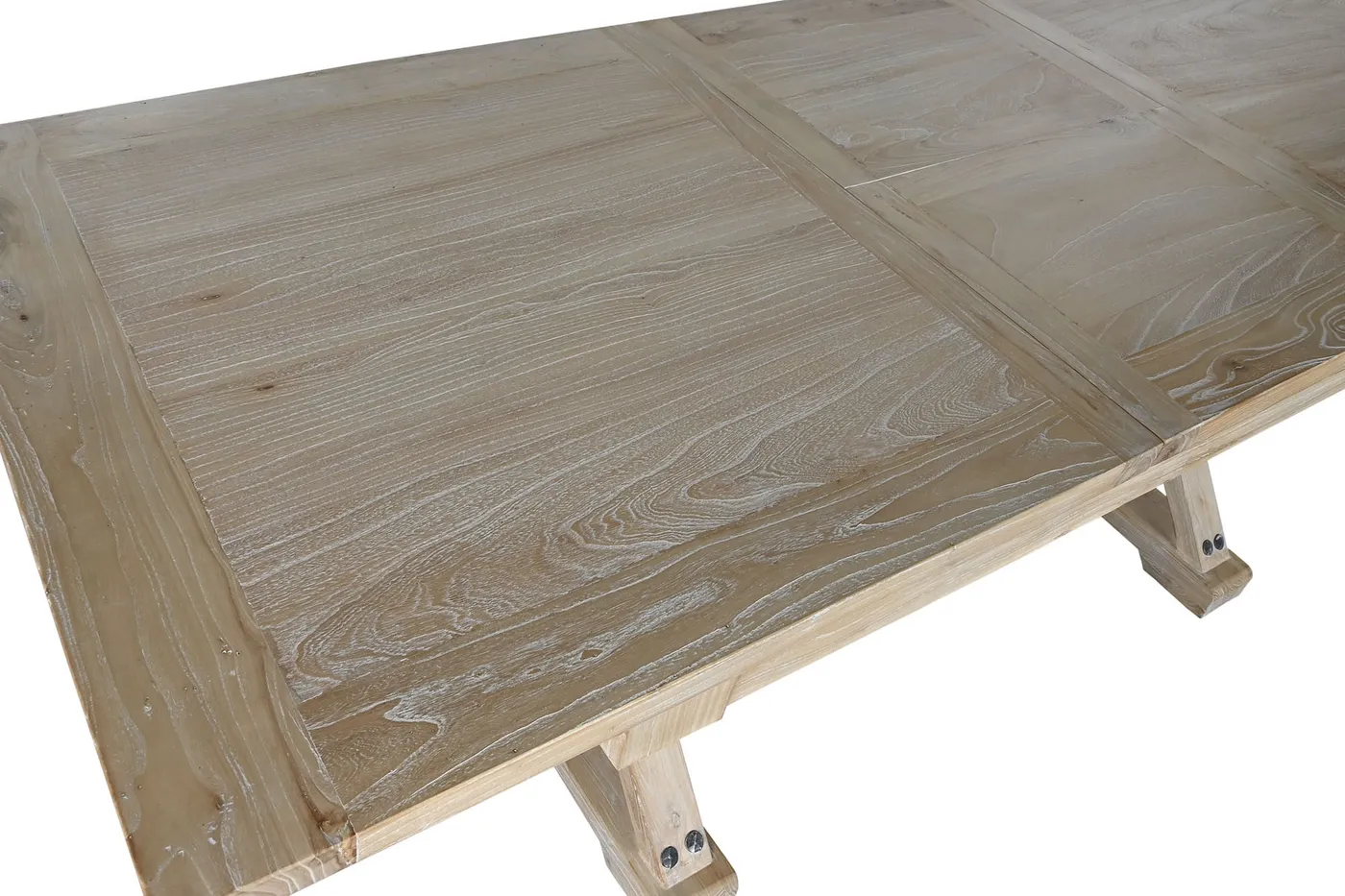 Table à manger en bois et matériau recyclé — Photo 2