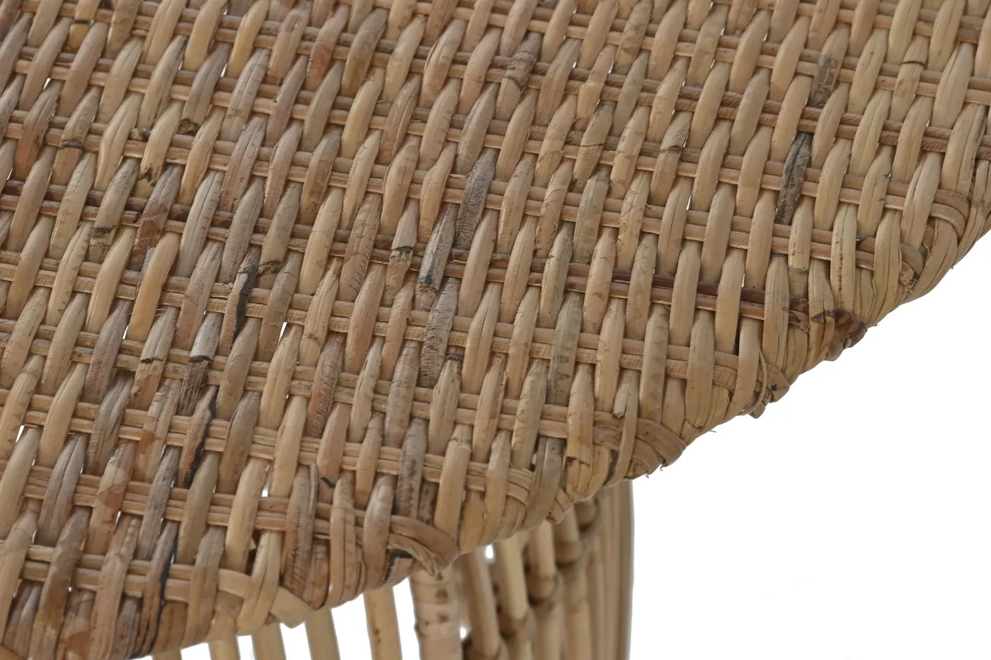Table basse en rotin et acier naturelle — Photo 2