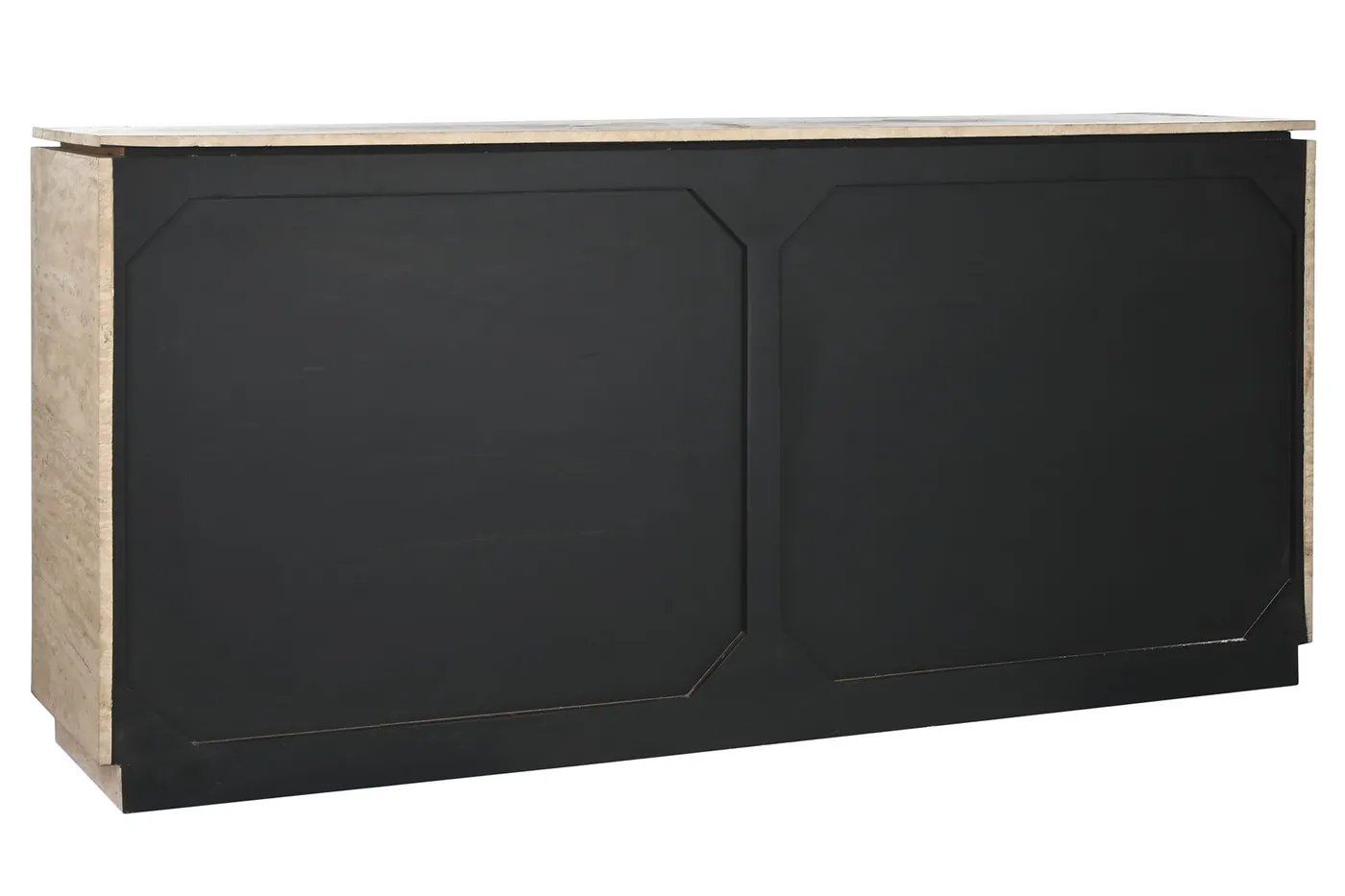 Dressoir van hout, marmer en travertijn naturel — Foto 2