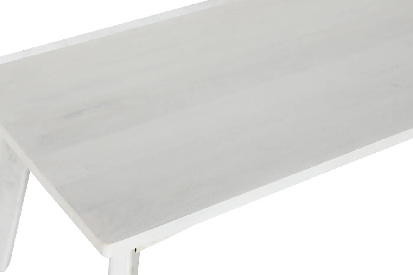 Mango wood coffee table – off-white — Photo 2