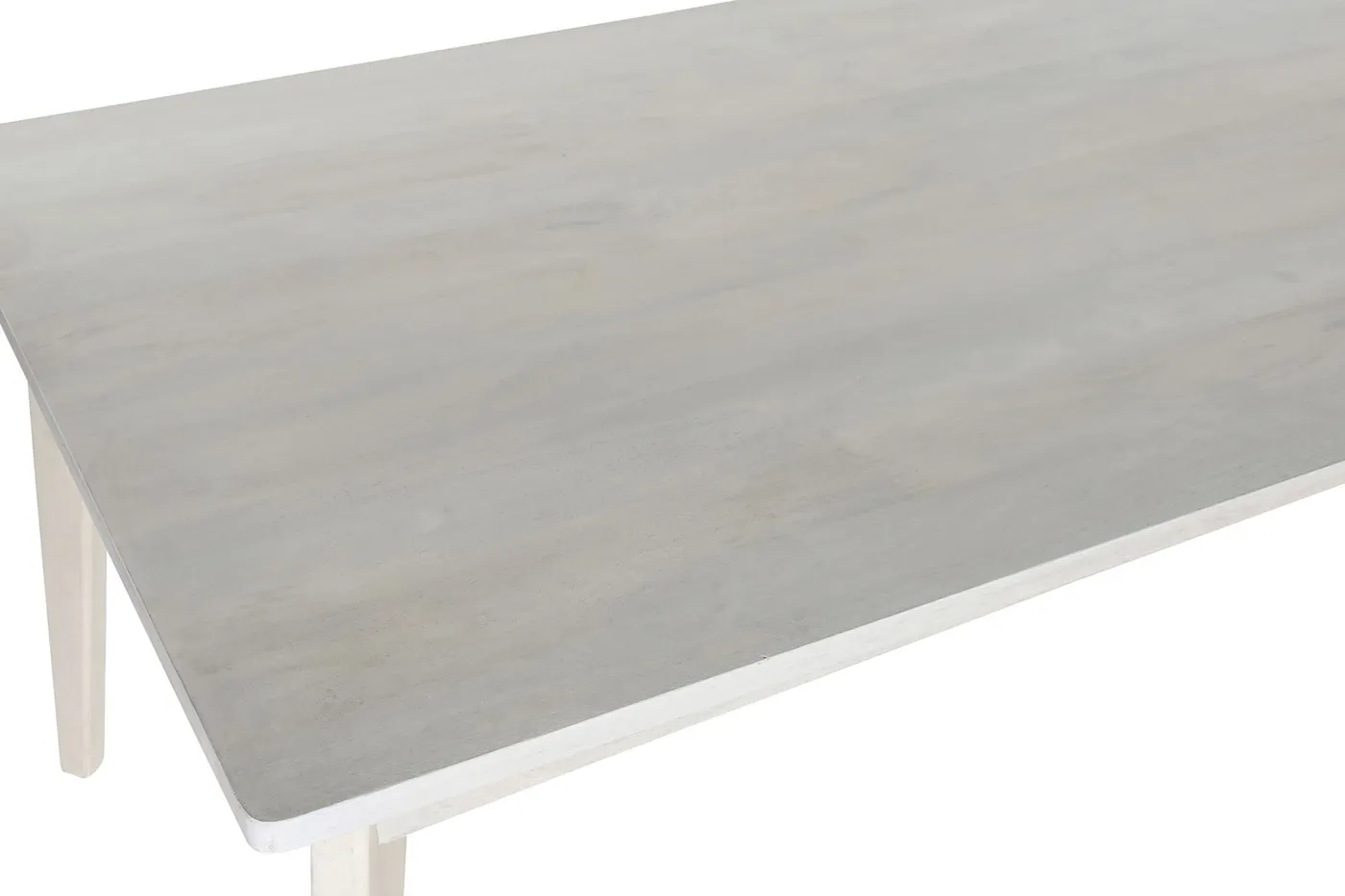 Mango wood dining table – off-white — Photo 2