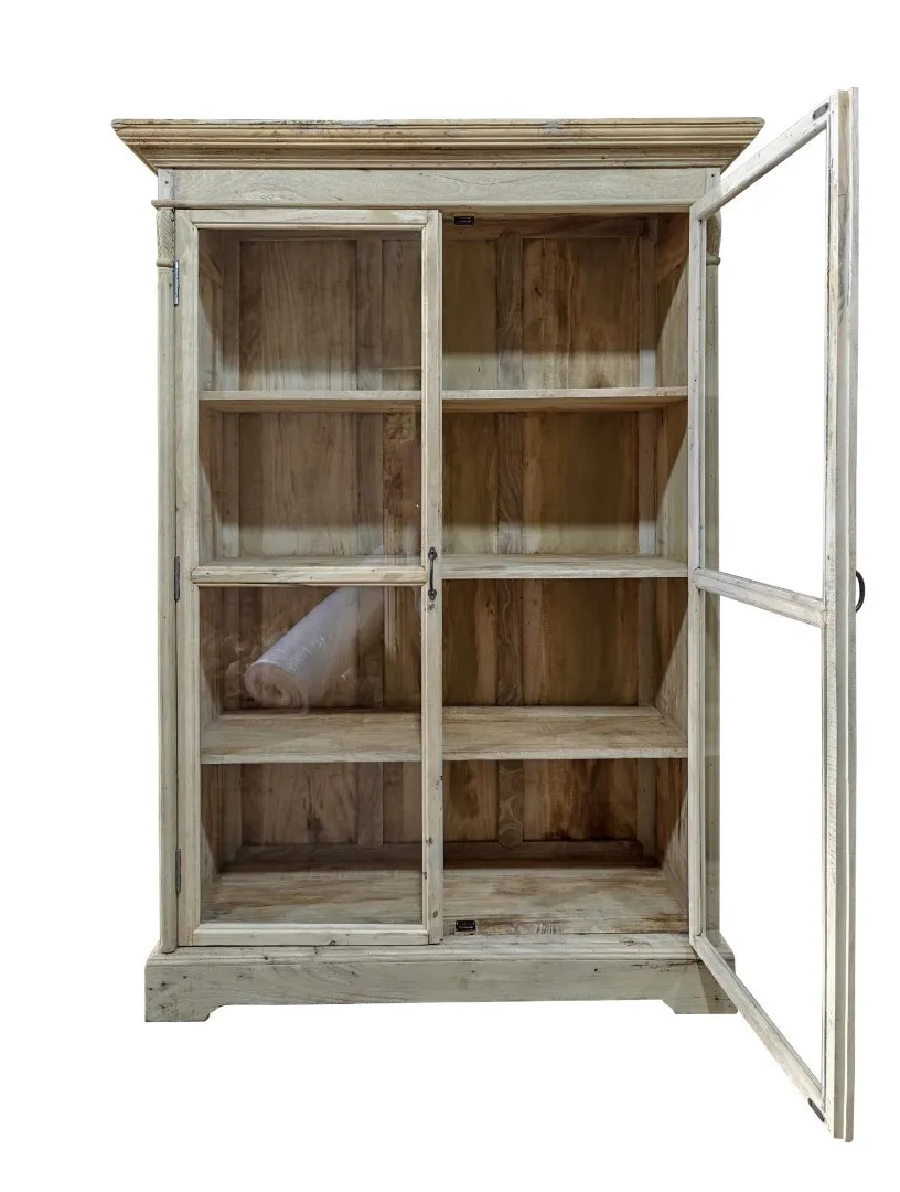 Vitrine en bois et matériau recyclé naturelle — Photo 2