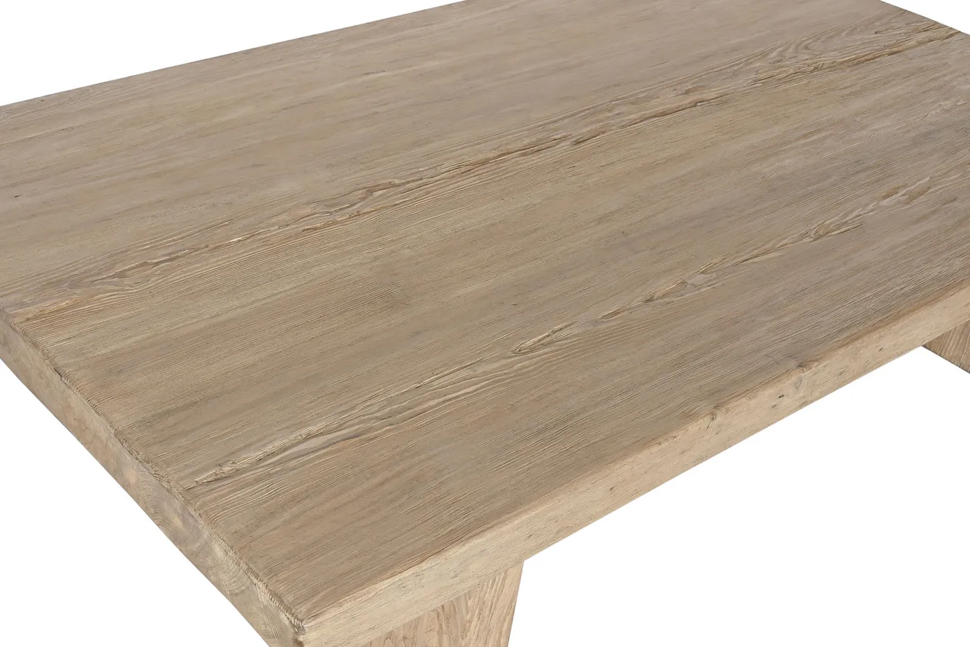 Solid elm coffee table – natural — Photo 2