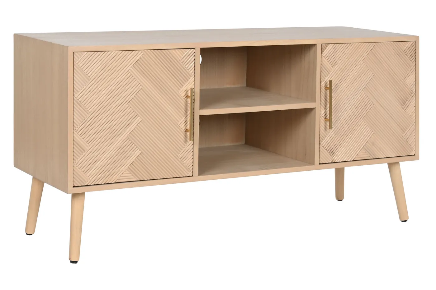 Paulownia MDF TV unit – natural — Photo 2