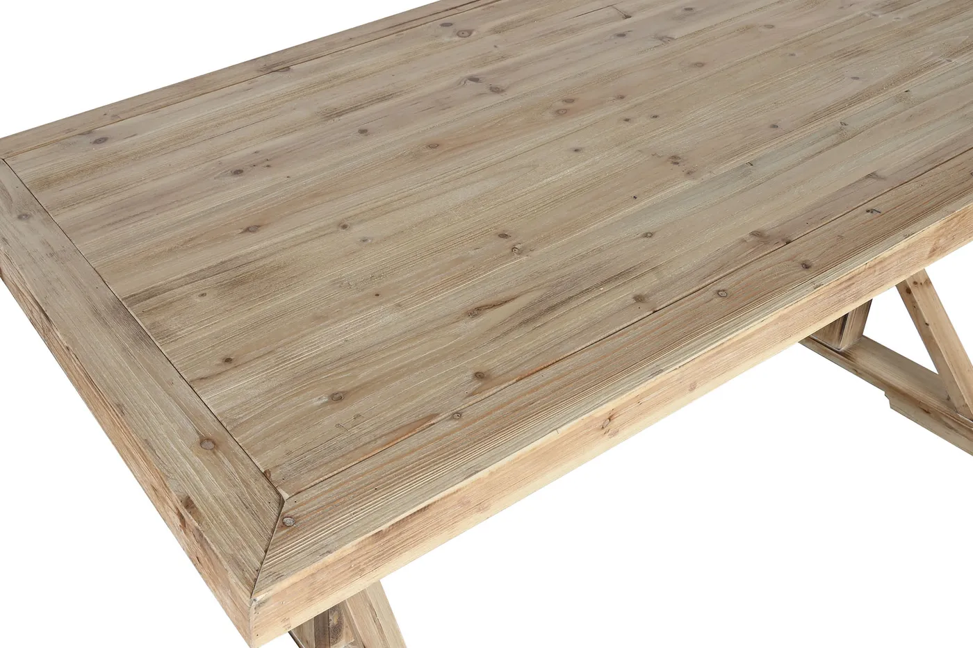 Mesa de comedor de abeto y MDF natural — Foto 2