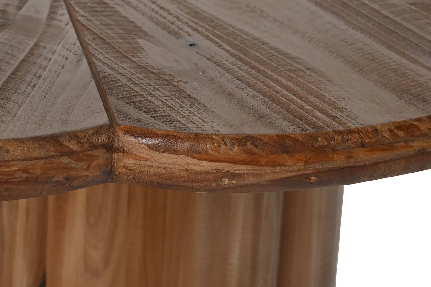 Mesa redonda de madera natural — Foto 2