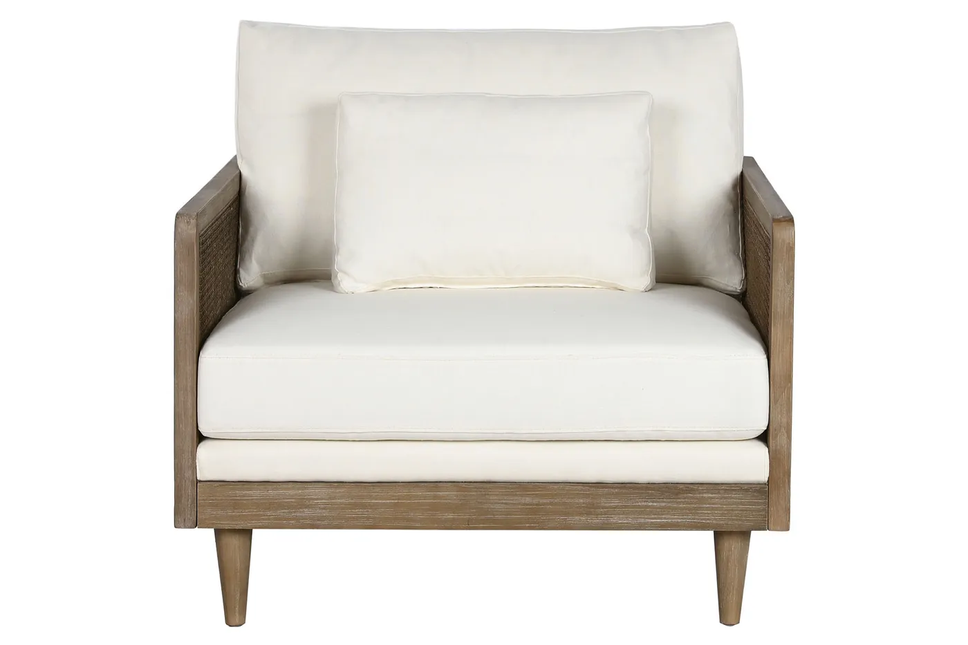 Fauteuil van rotan en polyester bruin — Foto 2