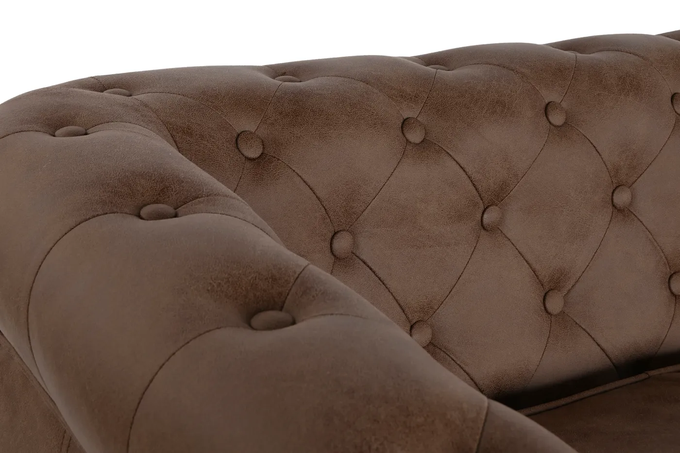 Polyester wood sofa – brown — Photo 2