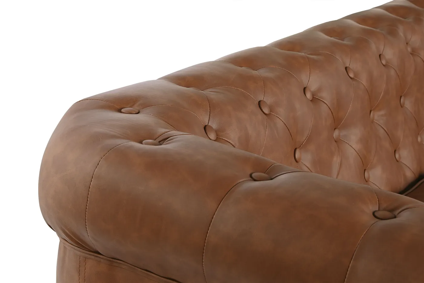 Polyester wood sofa – brown — Photo 2