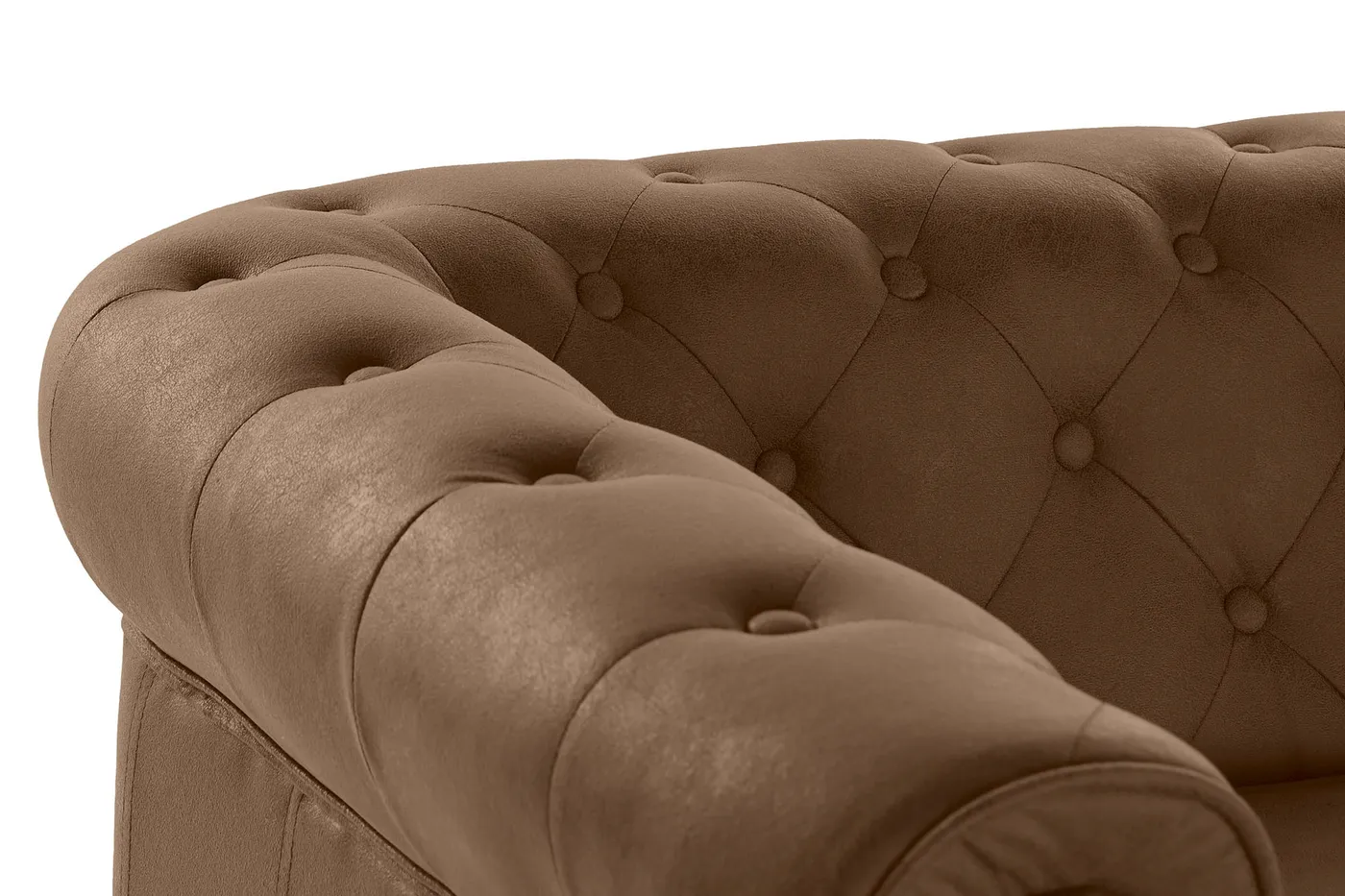 Polyester wood sofa – brown — Photo 2