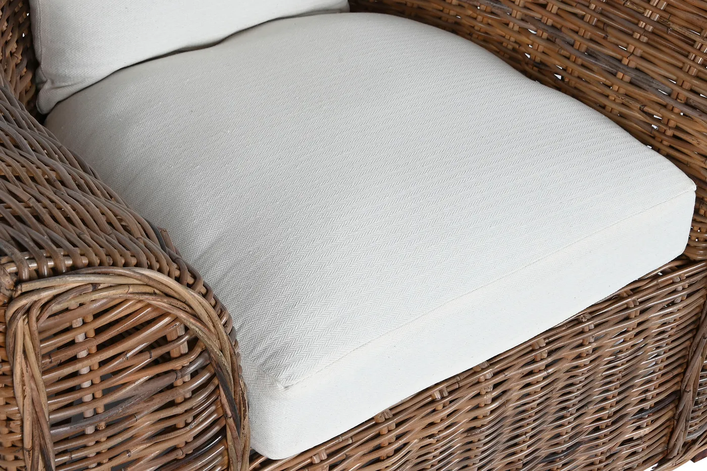 Fauteuil kussen van rotan naturel — Foto 2