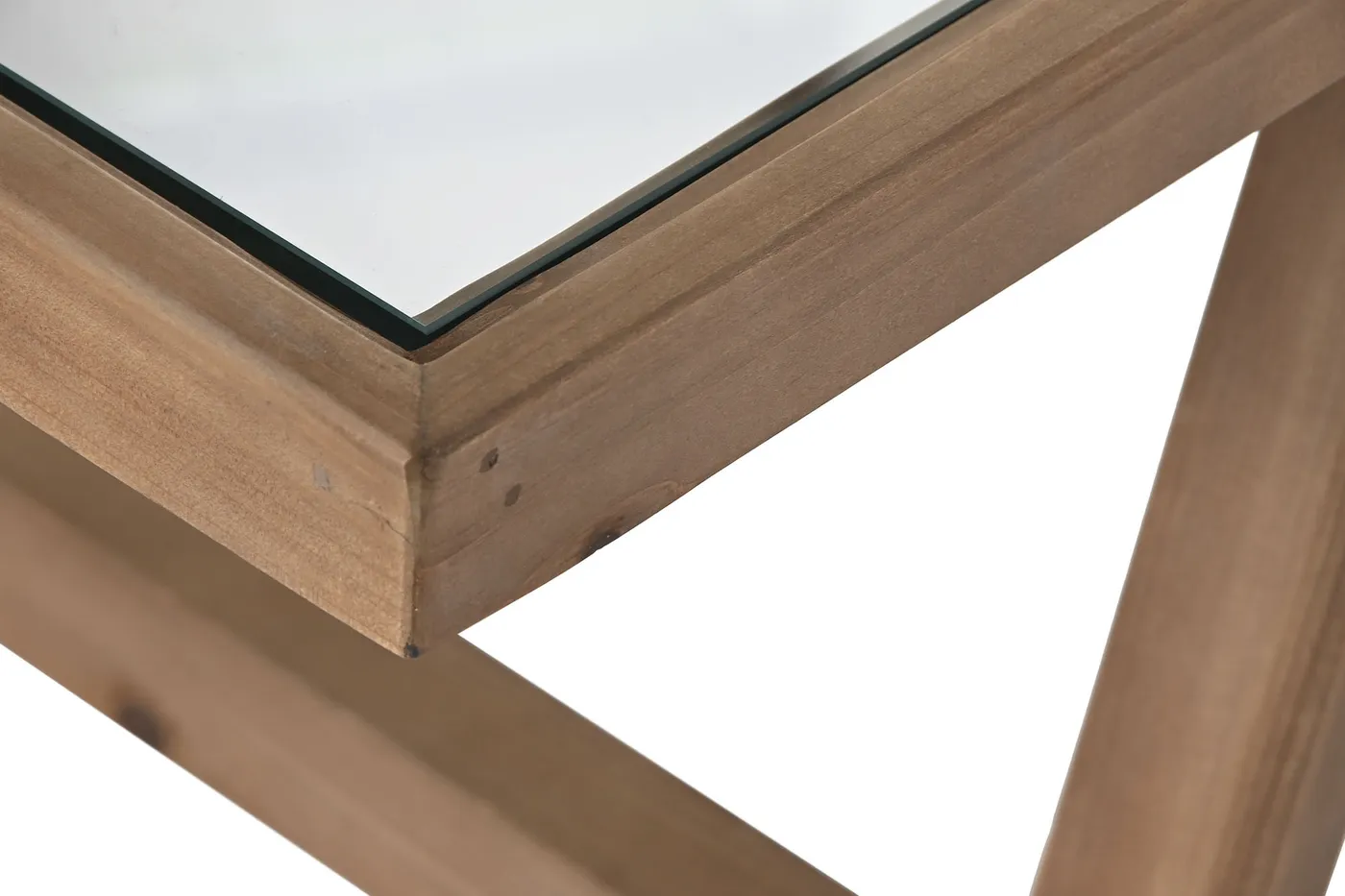 Fir glass coffee table – natural — Photo 2