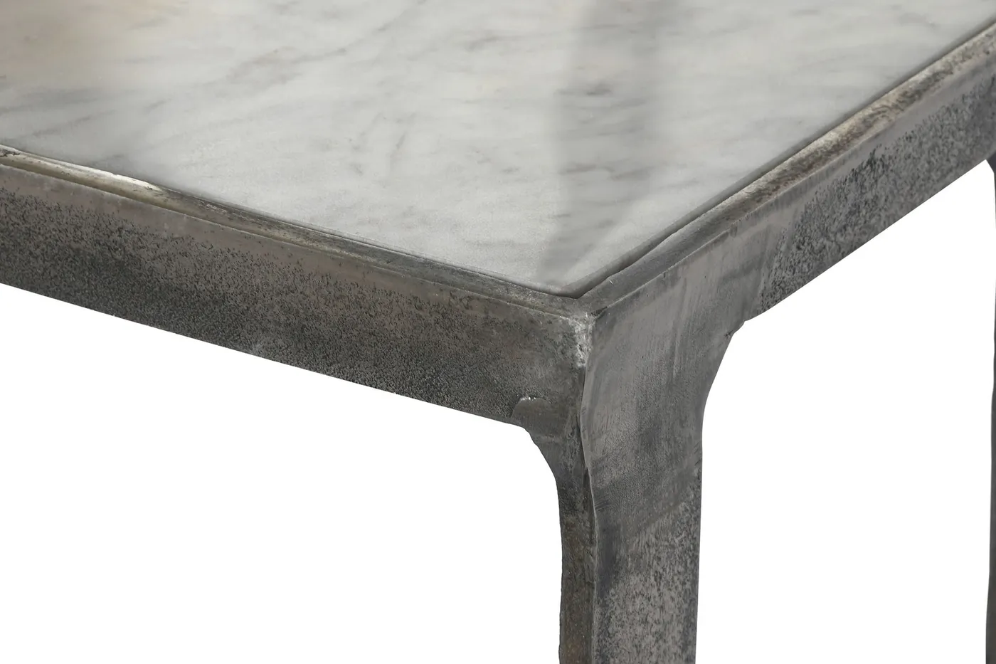 Set de 2 – consola patinado de mármol y aluminio — Foto 2
